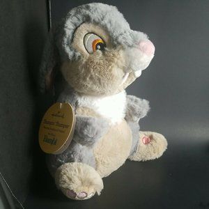 THUMPER Plush Toy Foot Thumping Thumper 10" Talking Bambi Hallmark Disney Tags